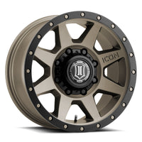 ICON Rebound 17x8.5 8x170 6mm Offset 5in BS 125mm Bore Titanium Wheel - Wheels