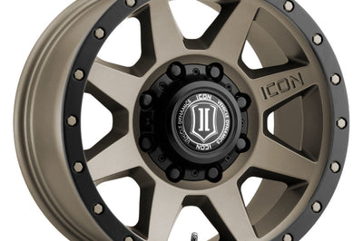 ICON Rebound 17x8.5 8x170 6mm Offset 5in BS 125mm Bore Titanium Wheel - Wheels