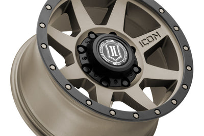 ICON Rebound 17x8.5 8x170 6mm Offset 5in BS 125mm Bore Titanium Wheel - Wheels