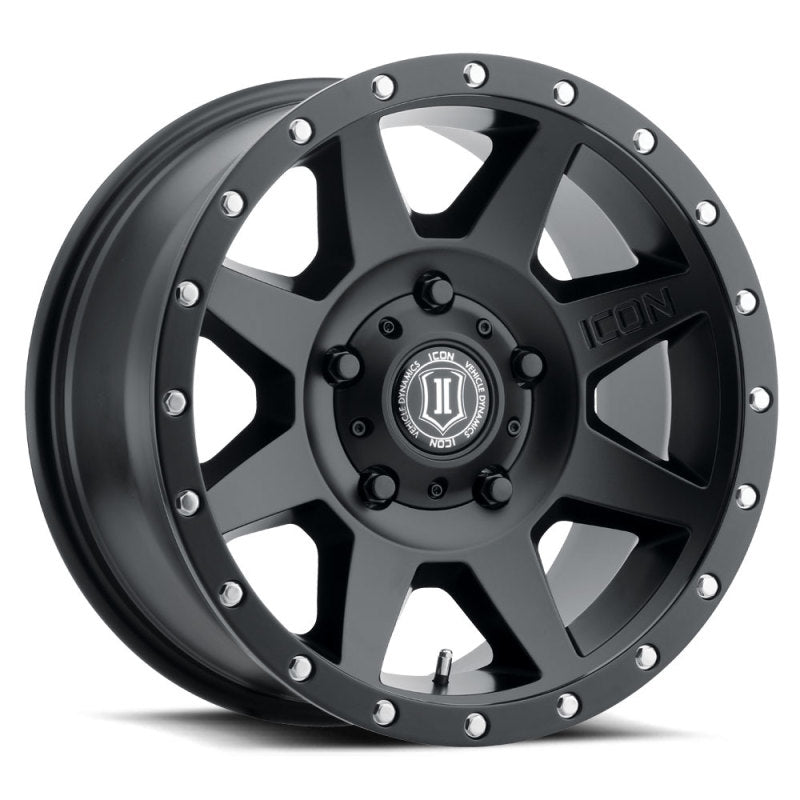 ICON Rebound 18x9 5x150 25mm Offset 6in BS 110.1mm Bore Satin Black Wheel - Wheels