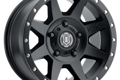ICON Rebound 18x9 5x150 25mm Offset 6in BS 110.1mm Bore Satin Black Wheel - Wheels