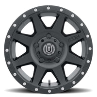 ICON Rebound 18x9 5x150 25mm Offset 6in BS 110.1mm Bore Satin Black Wheel - Wheels