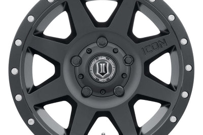 ICON Rebound 18x9 5x150 25mm Offset 6in BS 110.1mm Bore Satin Black Wheel - Wheels