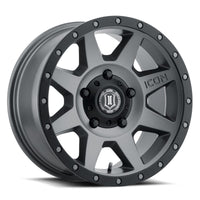 ICON Rebound 18x9 5x150 25mm Offset 6in BS 110.1mm Bore Titanium Wheel - Wheels