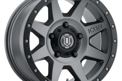 ICON Rebound 18x9 5x150 25mm Offset 6in BS 110.1mm Bore Titanium Wheel - Wheels