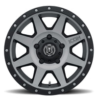 ICON Rebound 18x9 5x150 25mm Offset 6in BS 110.1mm Bore Titanium Wheel - Wheels