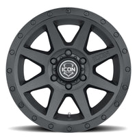 ICON Rebound 18x9 6x5.5 0mm Offset 5in BS 106.1mm Bore Double Black Wheel - Wheels