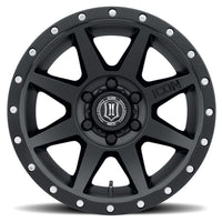 ICON Rebound 18x9 6x5.5 0mm Offset 5in BS 106.1mm Bore Satin Black Wheel - Wheels