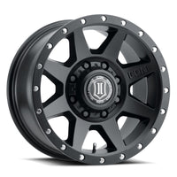 ICON Rebound HD 18x9 8x180 12mm Offset 5.5in BS 124.2mm Bore Satin Black Wheel - Wheels