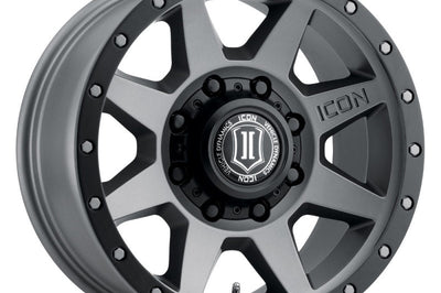 ICON Rebound HD 18x9 8x180 12mm Offset 5.5in BS 124.2mm Bore Titanium Wheel - Wheels
