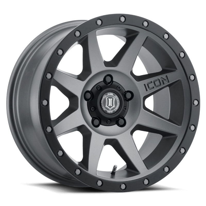 ICON Rebound Pro 17x8.5 5x4.5 0mm Offset 4.75in BS 71.5mm Bore Titanium Wheel - Wheels