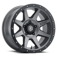 ICON Rebound Pro 17x8.5 5x4.5 0mm Offset 4.75in BS 71.5mm Bore Titanium Wheel - Wheels