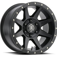ICON Rebound Pro 17x8.5 5x5 -6mm Offset 4.5in BS 71.5mm Bore Satin Black Wheel - Wheels