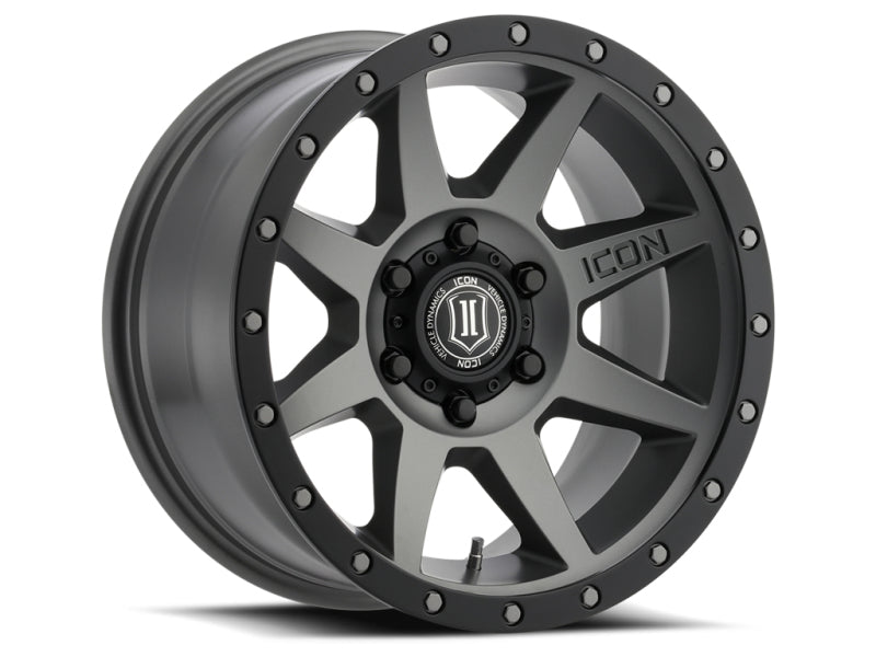 ICON Rebound Pro 17x8.5 6x135 6mm Offset 5in BS 87.1mm Bore Titanium Wheel - Wheels