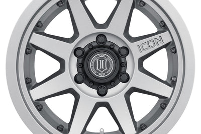 ICON Rebound Pro 17x8.5 6x5.5 0mm Offset 4.75in BS 106.1mm Bore Titanium Wheel - Wheels