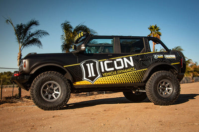 ICON Rebound Pro 17x8.5 6x5.5 0mm Offset 4.75in BS 106.1mm Bore Titanium Wheel - Wheels