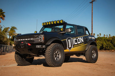 ICON Rebound Pro 17x8.5 6x5.5 0mm Offset 4.75in BS 106.1mm Bore Titanium Wheel - Wheels