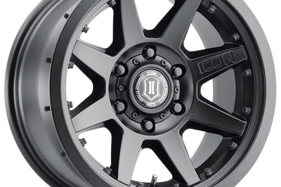 ICON Rebound Pro 17x8.5 6x5.5 0mm Offset 4.75in BS 106.1mm Bore Satin Black Wheel - Wheels
