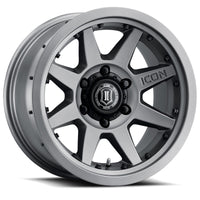 ICON Rebound Pro 17x8.5 6x5.5 25mm Offset 5.75in BS 95.1mm Bore Titanium Wheel - Wheels