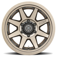ICON Rebound Pro 17x8.5 6x5.5 25mm Offset 5.75in BS 95.1mm Bore Bronze Wheel - Wheels