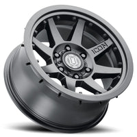 ICON Rebound Pro 17x8.5 6x5.5 25mm Offset 5.75in BS 95.1mm Bore Satin Black Wheel - Wheels