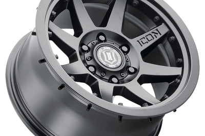 ICON Rebound Pro 17x8.5 6x5.5 25mm Offset 5.75in BS 95.1mm Bore Satin Black Wheel - Wheels