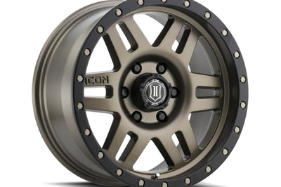 ICON Six Speed 17x8.5 6x5.5 0mm Offset 4.75in BS 108mm Bore Bronze Wheel - Wheels