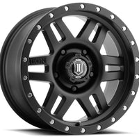 ICON Six Speed 17x8.5 6x5.5 0mm Offset 4.75in BS 108mm Bore Satin Black Wheel - Wheels