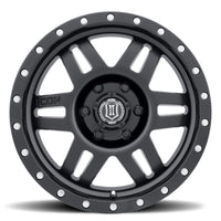 ICON Six Speed 17x8.5 6x5.5 25mm Offset 5.75in BS 108.1mm Bore Satin Black Wheel - Wheels