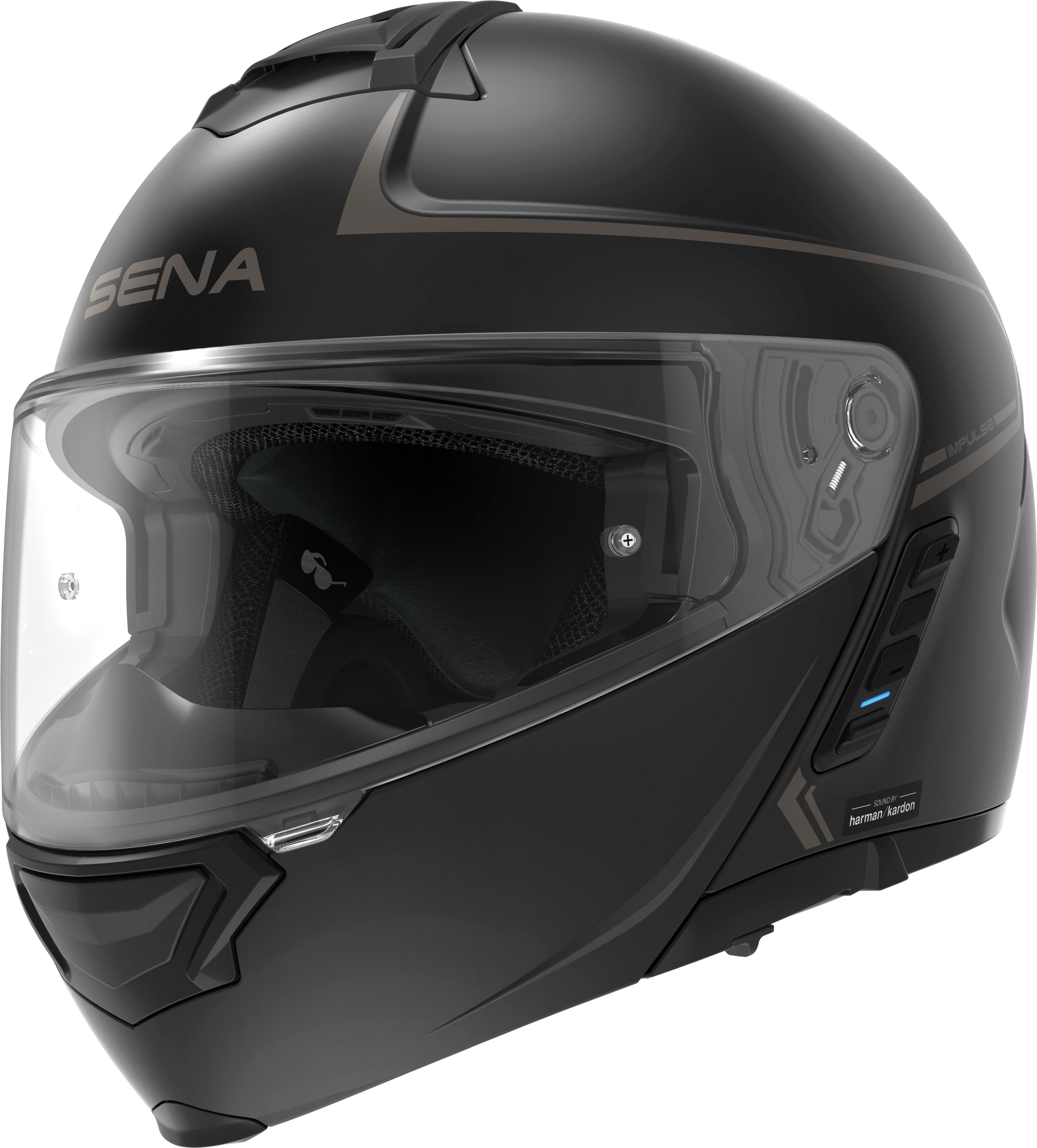 SENA Impulse Flip Up Helmet Matte Black Md - Helmets