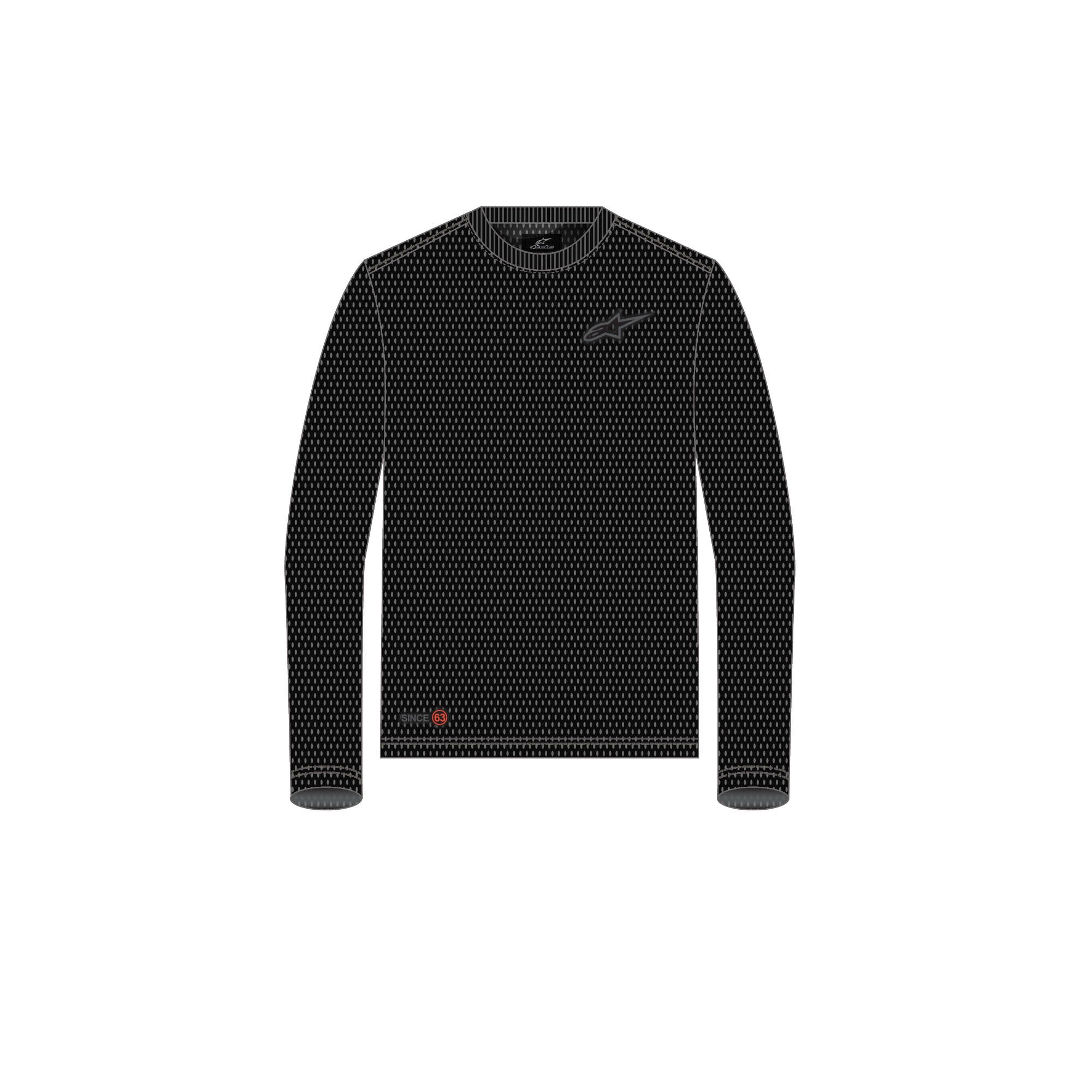 Alpinestars Inclinate Ls Mesh Tee Black Xl - 2X-Large