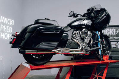 Sawicki Indian Challenger Full Length Brushed Ss W/ Blk End Cap - Harddrive Products