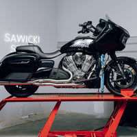 Sawicki Indian Challenger Full Length Brushed Ss W/ Blk End Cap - Harddrive Products