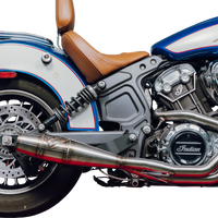 Sawicki Indian Scout Mid Length Cannon Brushed Ss - Harddrive Products