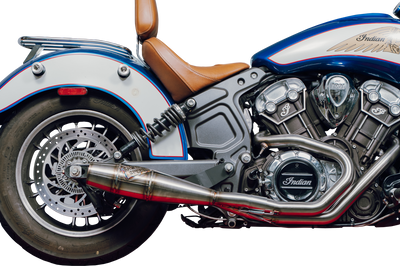 Sawicki Indian Scout Mid Length Cannon Brushed Ss - Harddrive Products