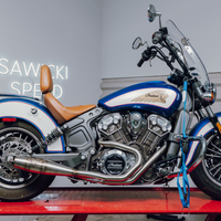 Sawicki Indian Scout Mid Length Cannon Brushed Ss - Harddrive Products