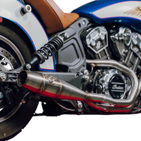 Sawicki Indian Scout Mid Length Cannon Brushed Ss - Harddrive Products
