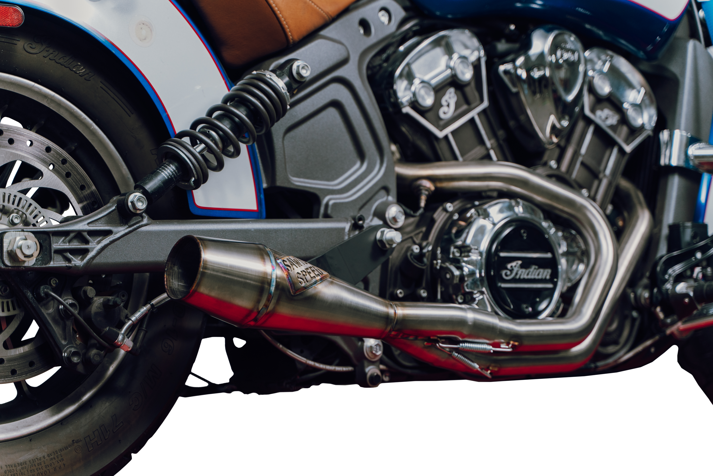 Sawicki Indian Scout Shorty Cannon Brushed Ss - Harddrive Products