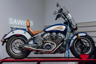 Sawicki Indian Scout Shorty Cannon Brushed Ss - Harddrive Products