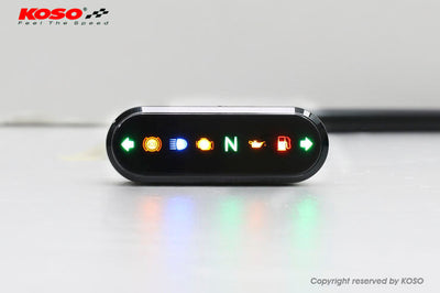 Koso Indicator Light Display Meter Black - Street Collection