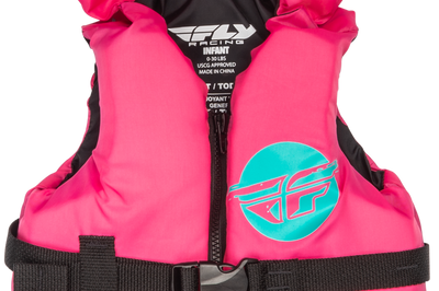 Fly Racing Infant Flotation Vest Neon Pink/teal - Pink/Teal / Watercraft Collection