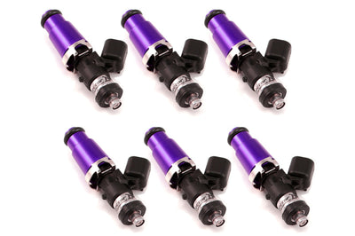 Injector Dynamics 1340cc Injectors - 60mm Length - 14mm Purple Top - Denso Lower Cushion (Set of 6) - Fuel Delivery