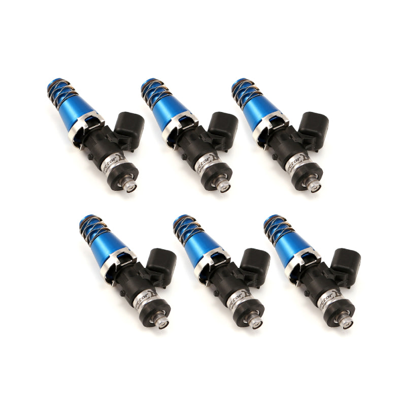 Injector Dynamics ID1050X Injectors 11mm (Blue) Adaptor Tops Denso Lower Cushions (Set of 6) - Fuel Delivery