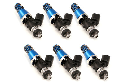 Injector Dynamics ID1050X Injectors 11mm (Blue) Adaptor Tops Denso Lower Cushions (Set of 6) - Fuel Delivery