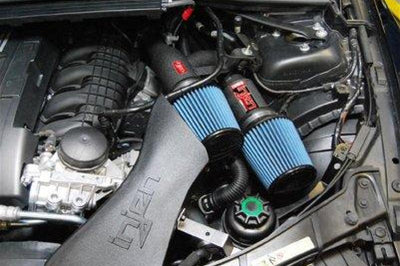 Injen 07-09 335i E92 / 08-09 135i E82 3.0L L6 Twin intake Wrinkle Black Short Ram Intake - Air Systems