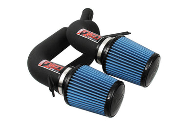 Injen 08-09 535i E60 3.0L L6 Twin intake & AMSOIL Filters Wrinkle Black Short Ram Intake - Air Systems