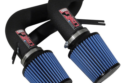 Injen 08-09 535i E60 3.0L L6 Twin intake & AMSOIL Filters Wrinkle Black Short Ram Intake - Air Systems