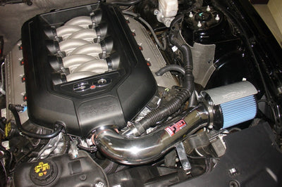 Injen 11 Ford Mustang GT V8 5.0L Power-Flow Wrinkle Blk Short Ram Air Intake w/ MR Tech/Heat Shield - Systems