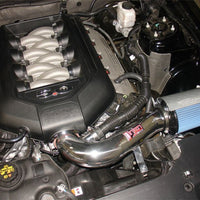 Injen 11 Ford Mustang GT V8 5.0L Power-Flow Wrinkle Blk Short Ram Air Intake w/ MR Tech/Heat Shield - Systems