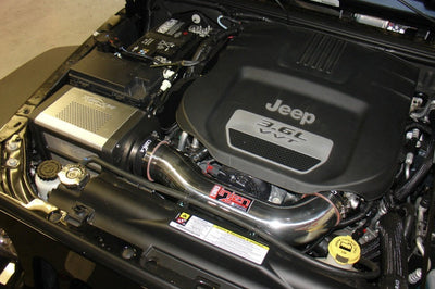 Injen 12-13 Jeep Wrangler JK 3.6L V6 Wrinkle Black Short Ram Intake w/ Power Flow Box - Air Systems